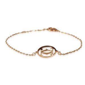 Cartier Rose Gold Diamond Logo Bracelet